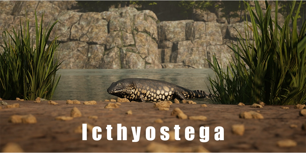 Icthyostega - Early tetrapod AI critter in Path of Titans